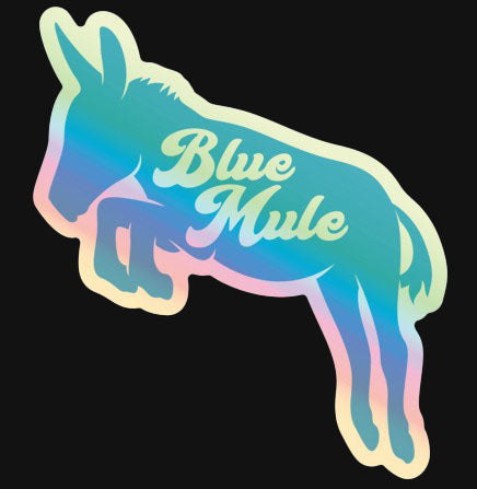 "Blue Mule" Holographic Decal