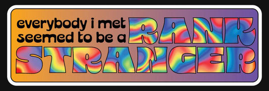 Rank Stranger Vinyl Decal