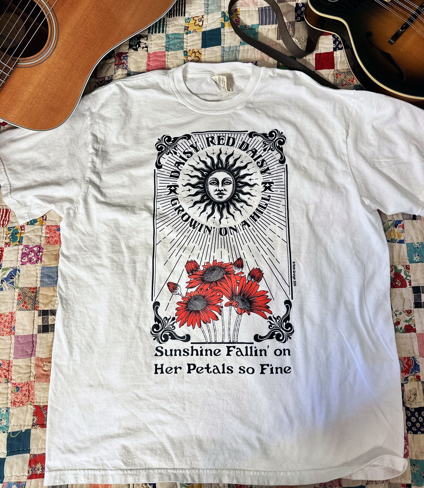 Red Daisy Tee