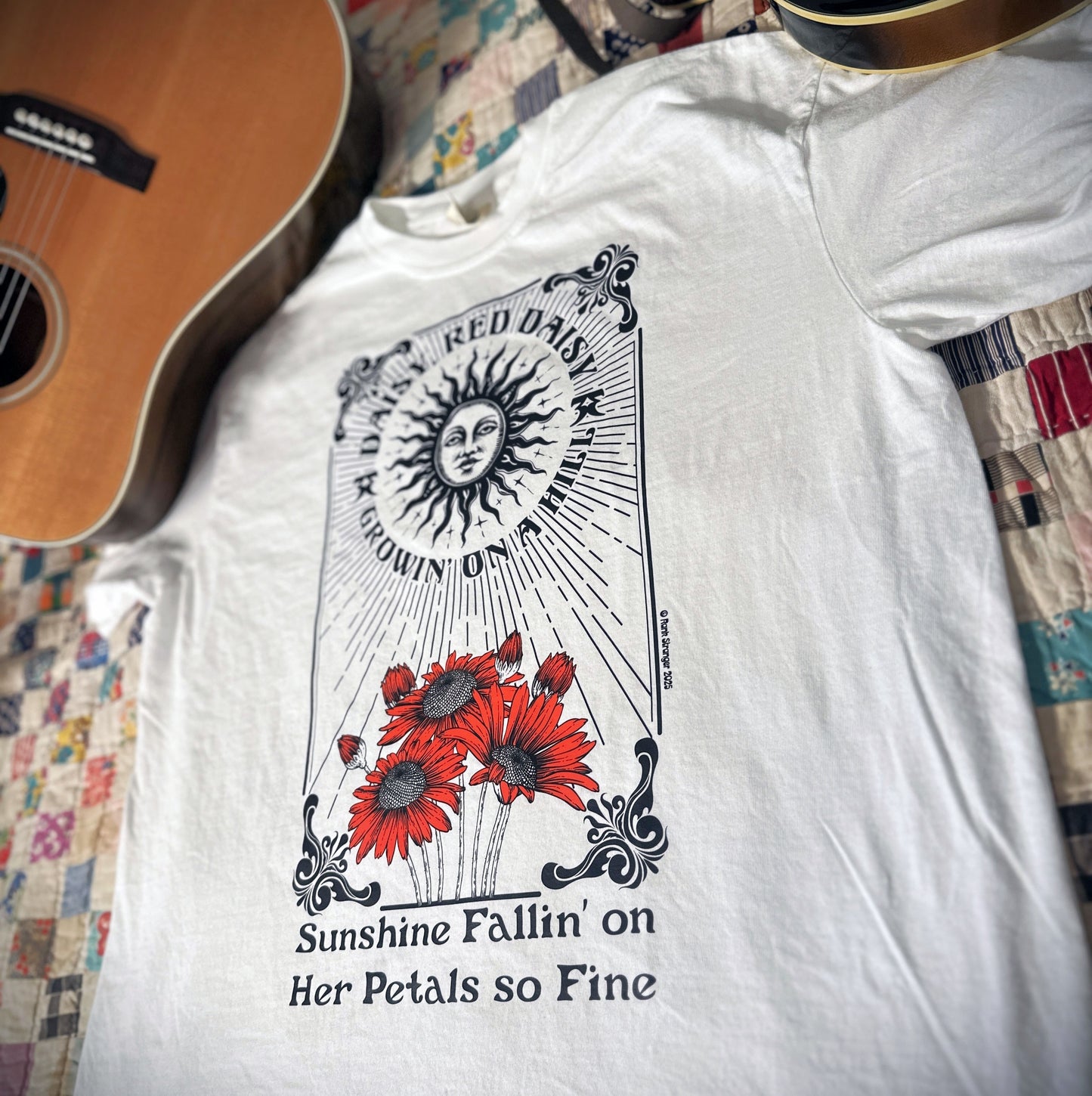 Red Daisy Tee