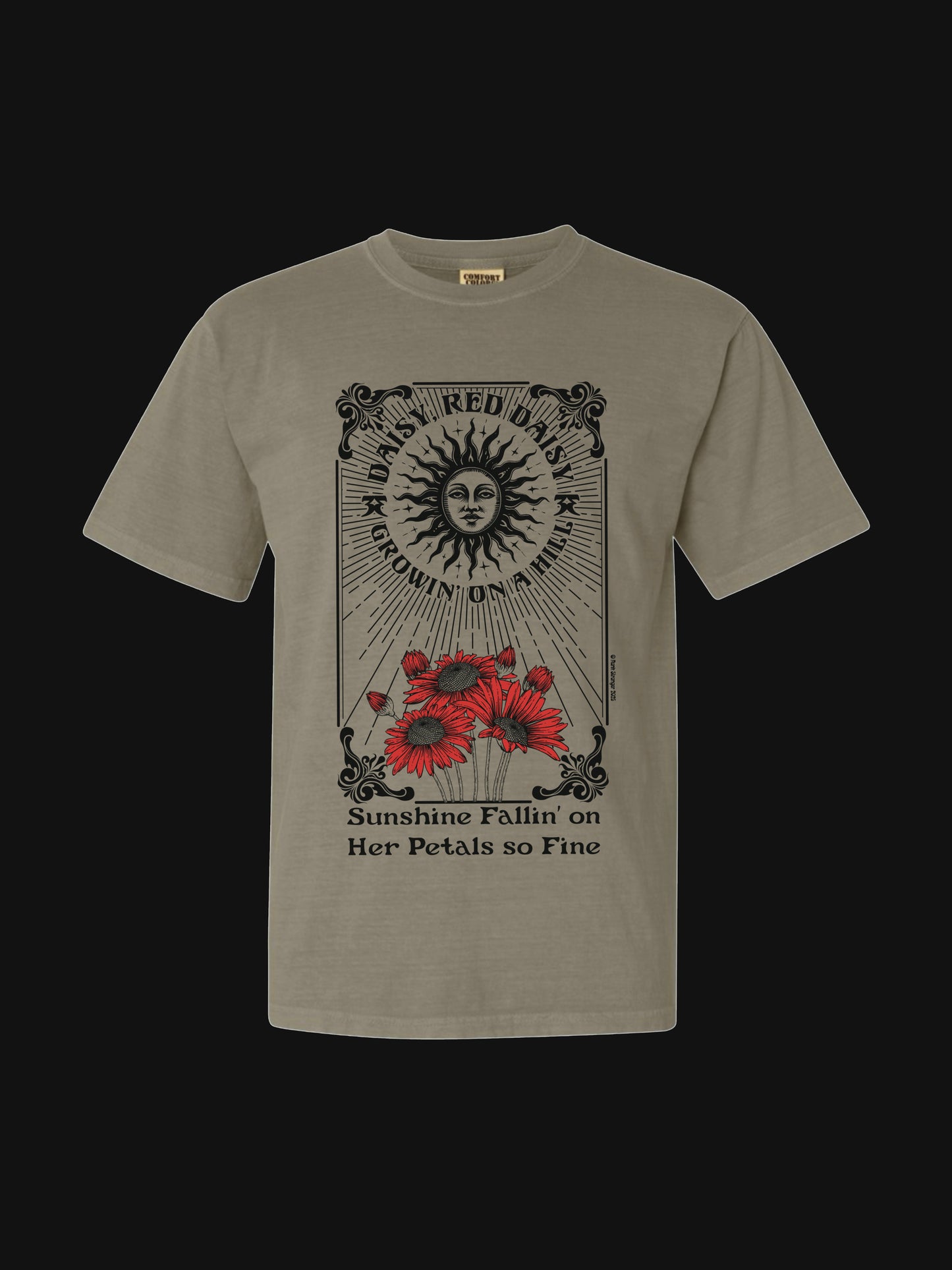 Red Daisy Tee